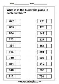 Free Printable Place Value Worksheets