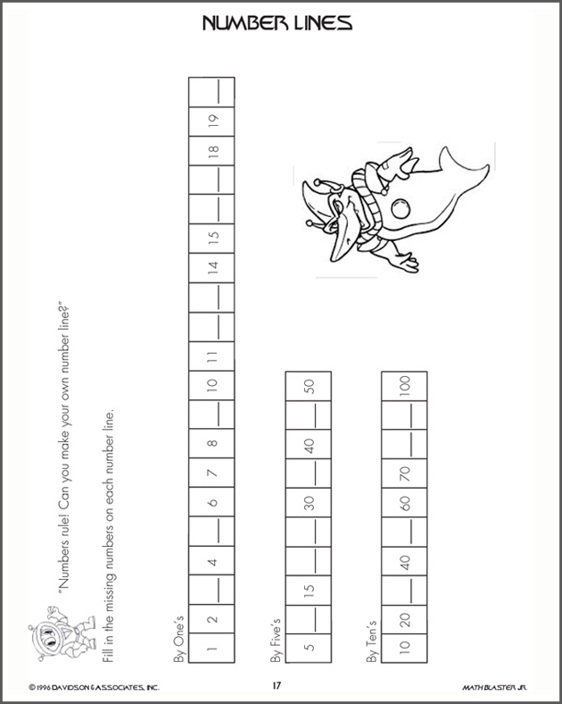 Number Line Kindergarten Free Printables