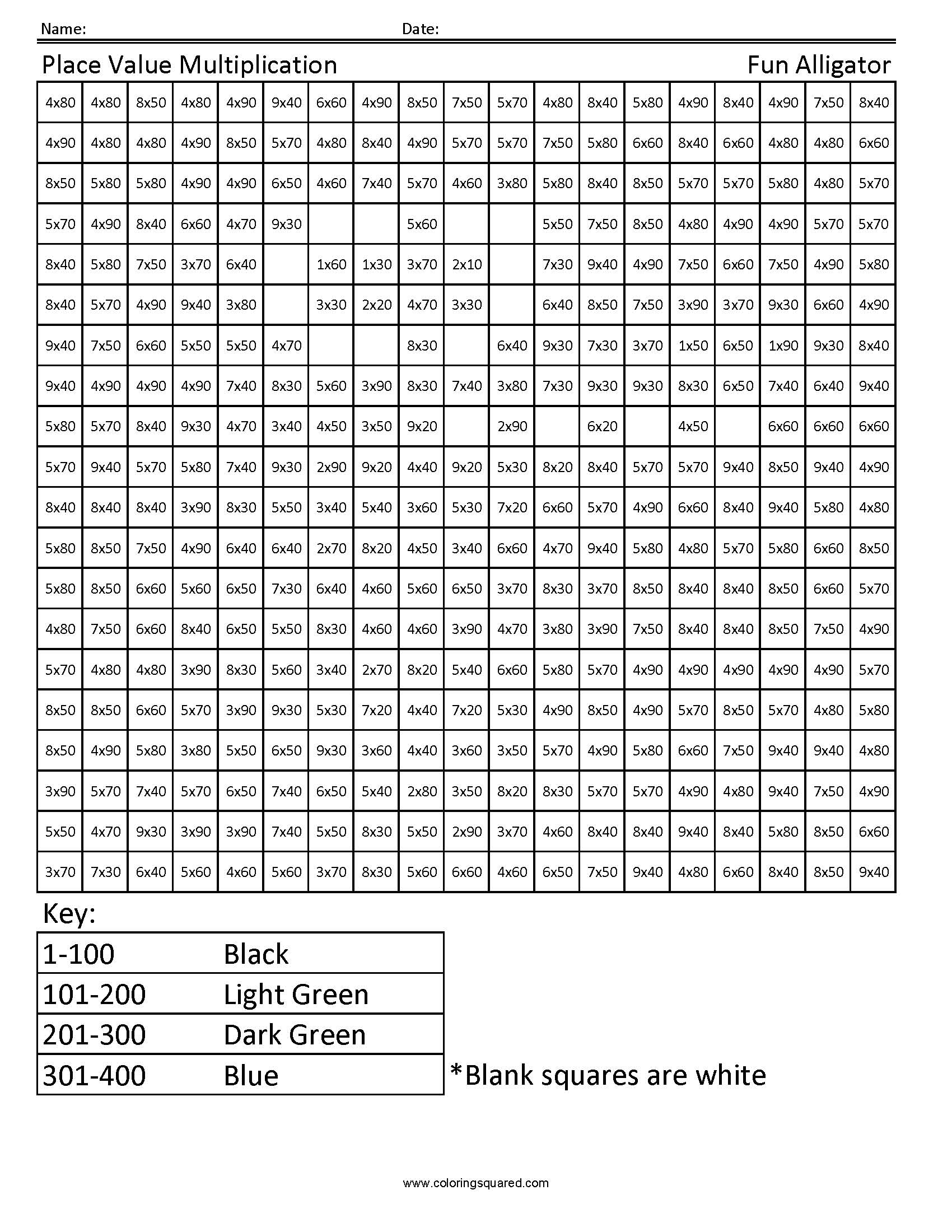 Place Value 3rd Grade Math Worksheets