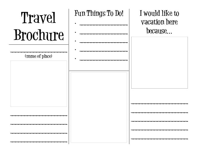 State Travel Brochure Template