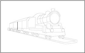 Train Car Coloring Pages Tracing