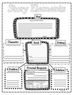 4th Grade Story Elements Graphic Organizer