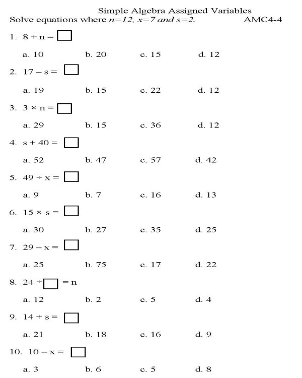 10 High School Math Worksheets Printable Fractions Worksheeto