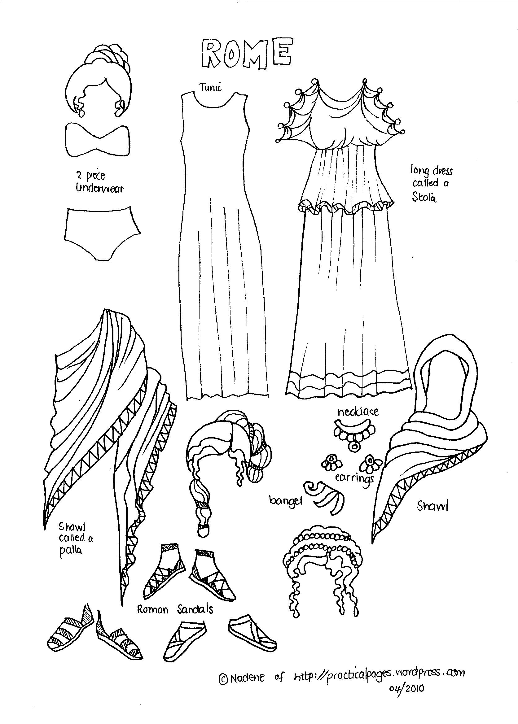 Ancient Rome Paper Dolls