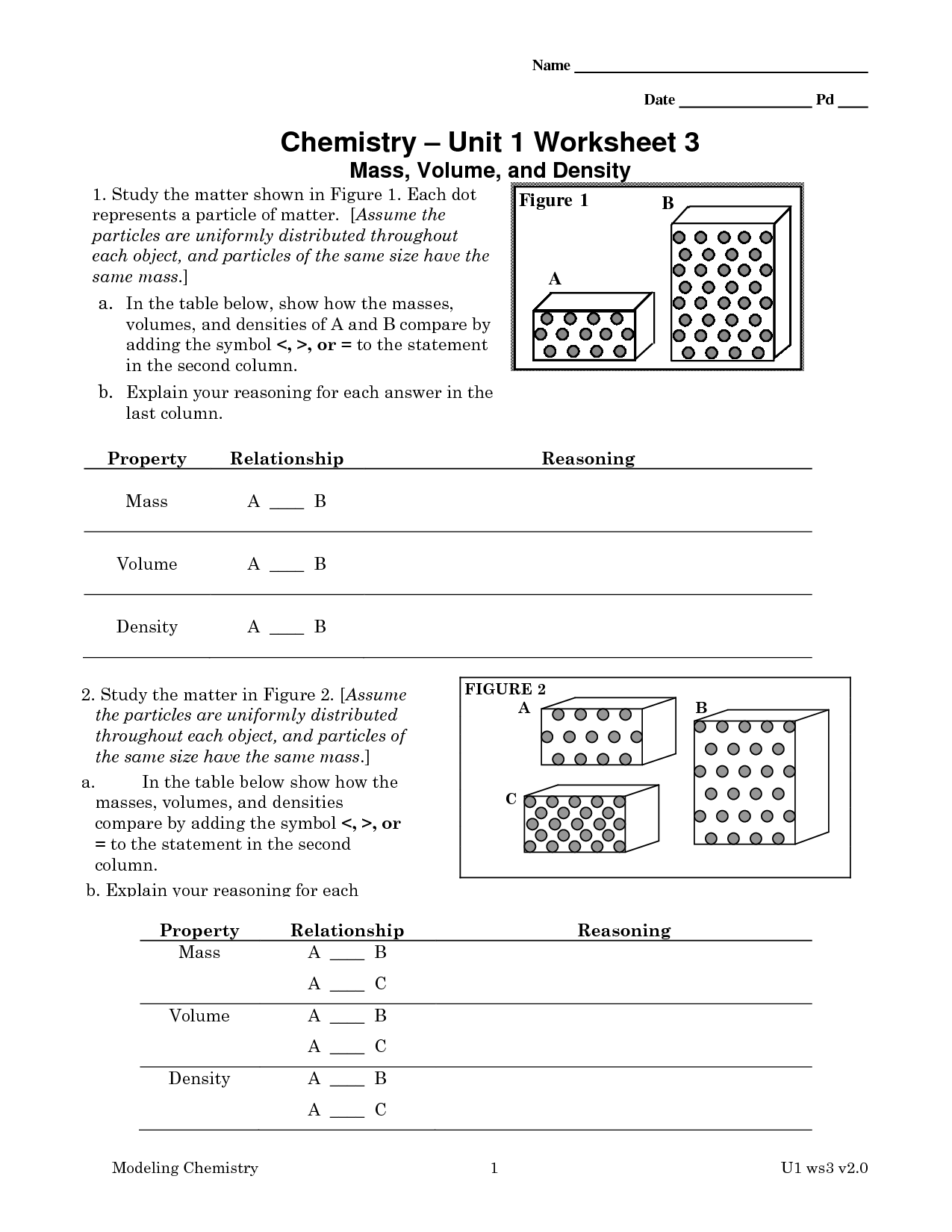 Chemistry Worksheet Category Page 1 Worksheeto