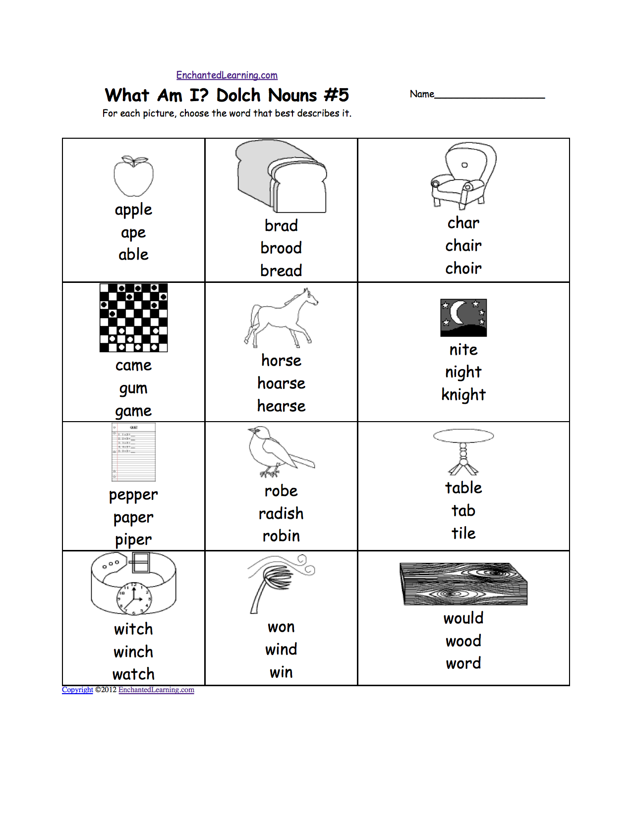 Day and Night Worksheets