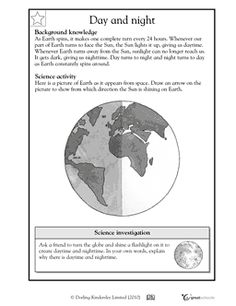 Earth Rotation and Revolution Worksheets