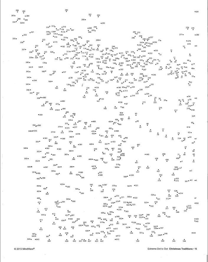 Extreme Hard Dot to Dot Printables