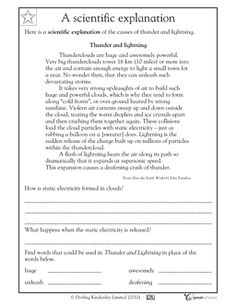 Fourth Grade Reading Worksheet