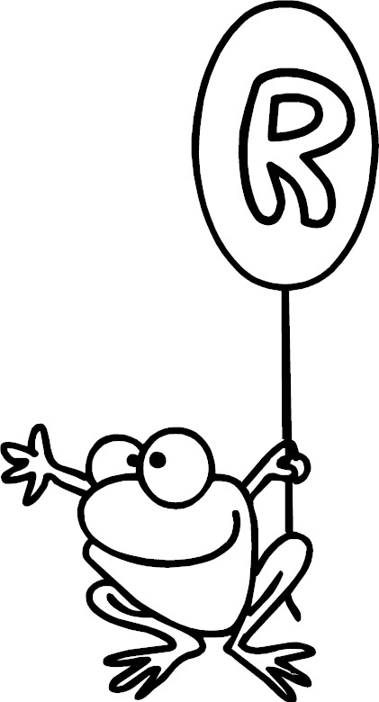 Letter R Coloring Pages