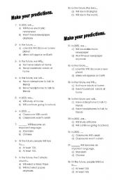 Making Predictions Worksheets