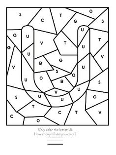 Preschool Letter U Coloring Pages