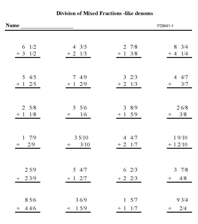 Basic Middle School Math Worksheets