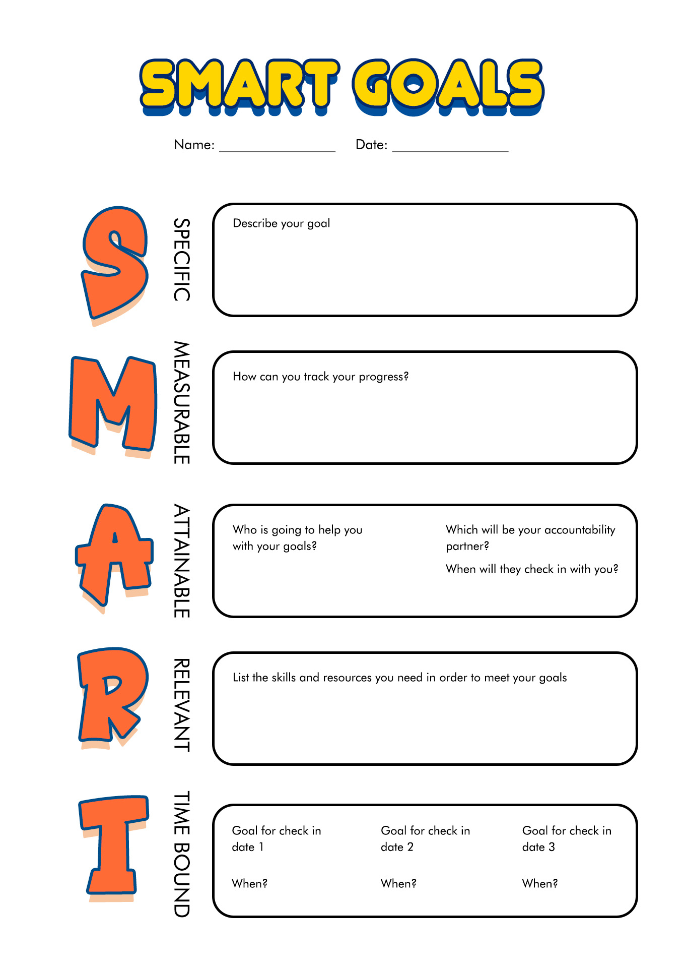 19 Middle School Student Goals Worksheet Free PDF At Worksheeto