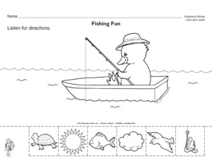 The Mailbox Worksheets Positional Over Under