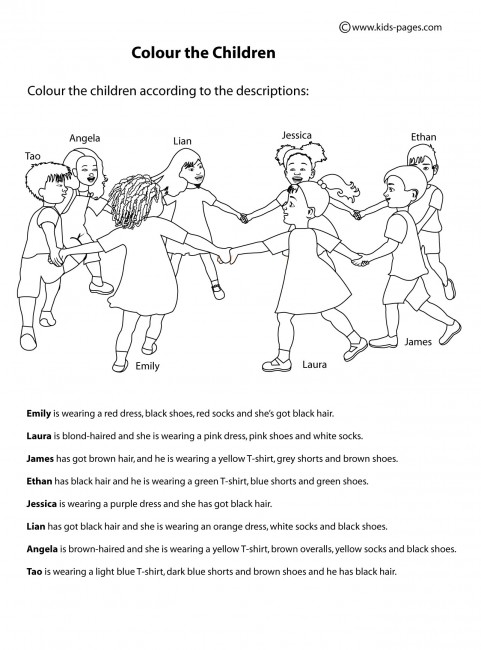 Clothes Worksheet Kids