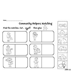 Community Helpers Activity Sheets