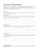 Depression Worksheets for Clients