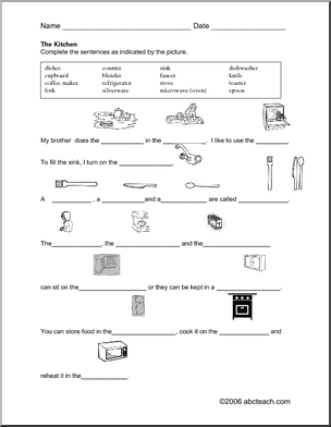 ESL Vocabulary Worksheets