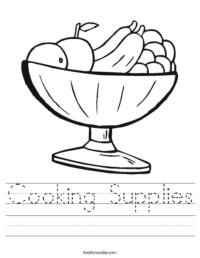 Fruit Bowl Coloring Pages