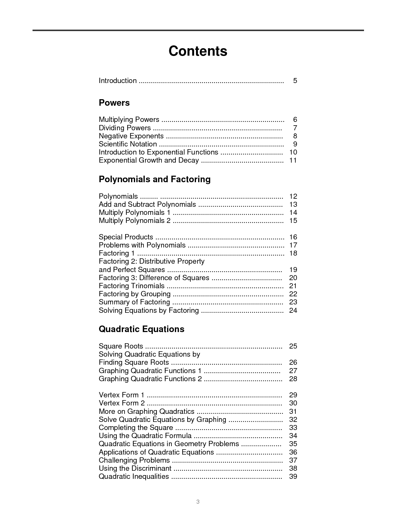 Graphing Quadratic Equations Worksheet PDF