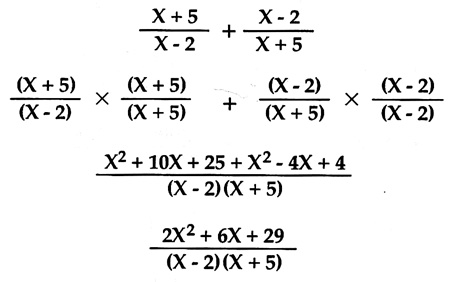 Polynomials Adding and Subtracting Fractions