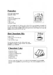 Reading Worksheets Kids Cooking Recipes