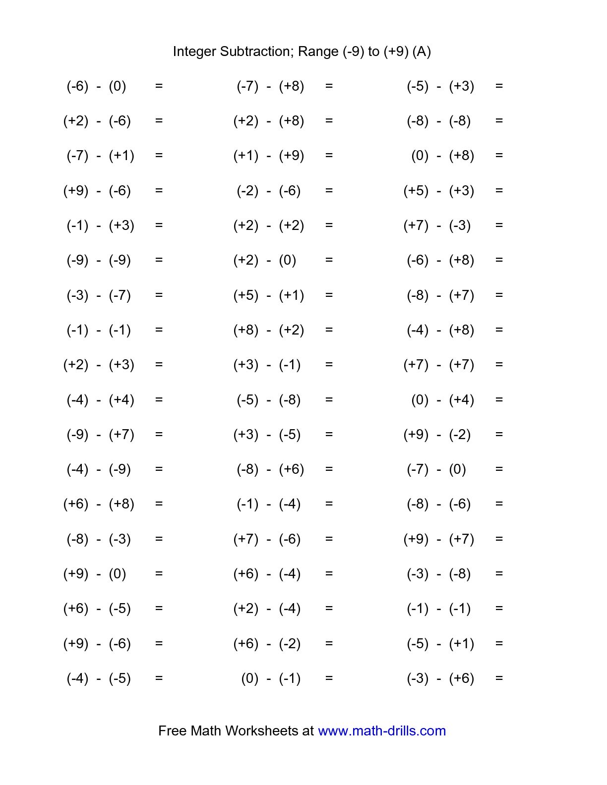 14 Multiplication Of Negative Numbers Worksheet Worksheeto