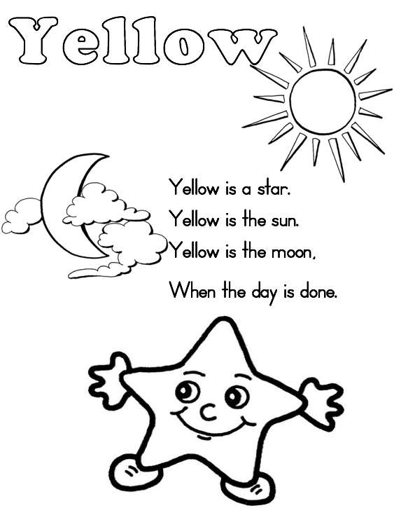 Color Yellow Worksheets