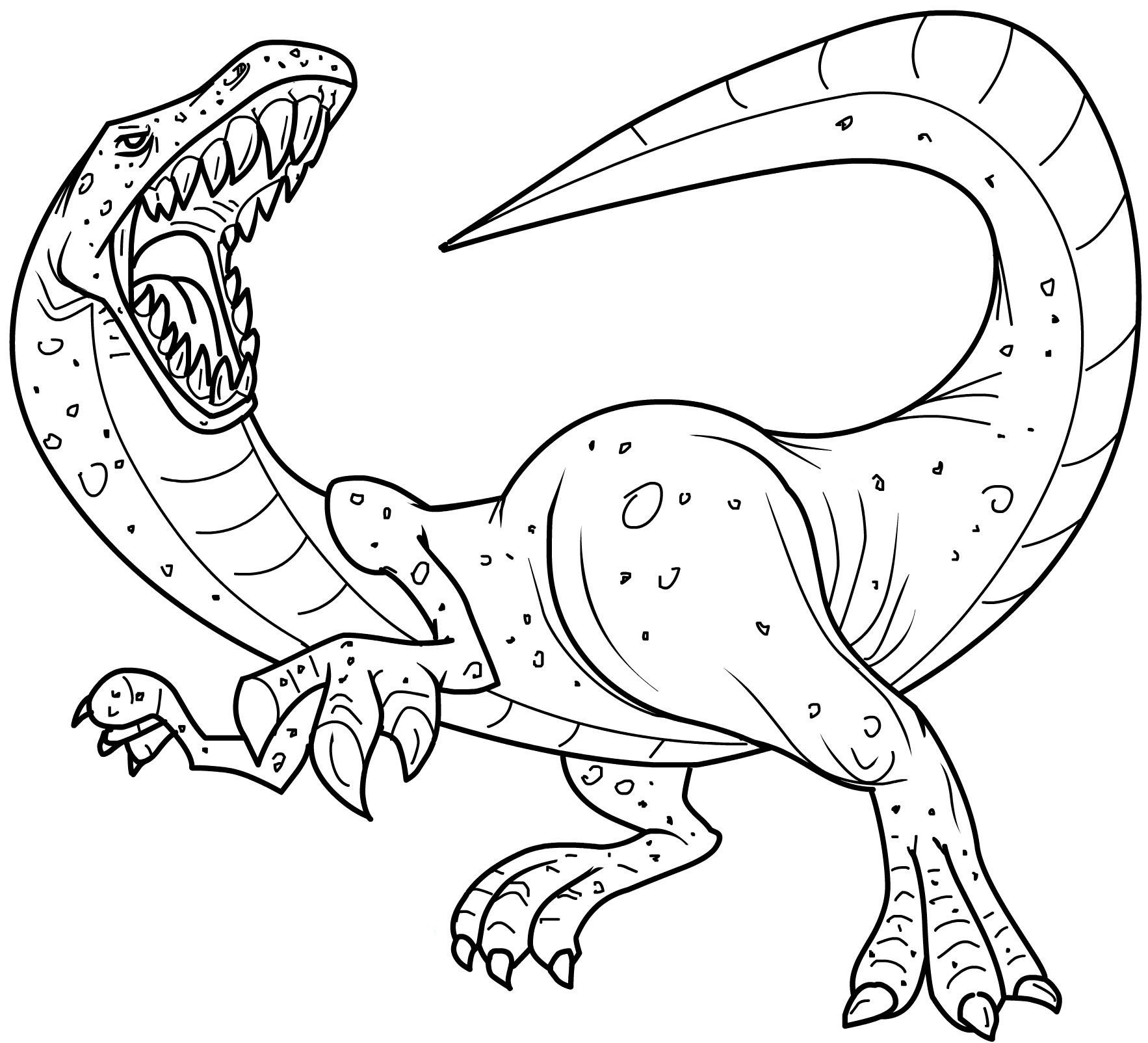 Free Coloring Pages of Dinosaurs for Kids