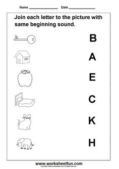 Free Printable Preschool Phonics Worksheets