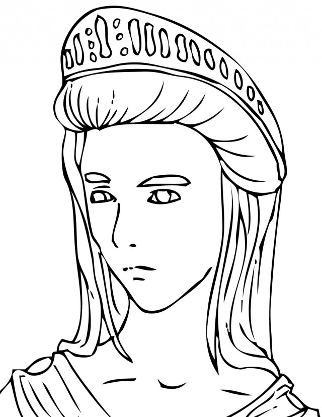 Hera Greek God Coloring Pages