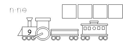 Identify Stamp Train and Number Words