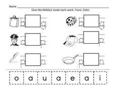 Middle Sound Worksheet