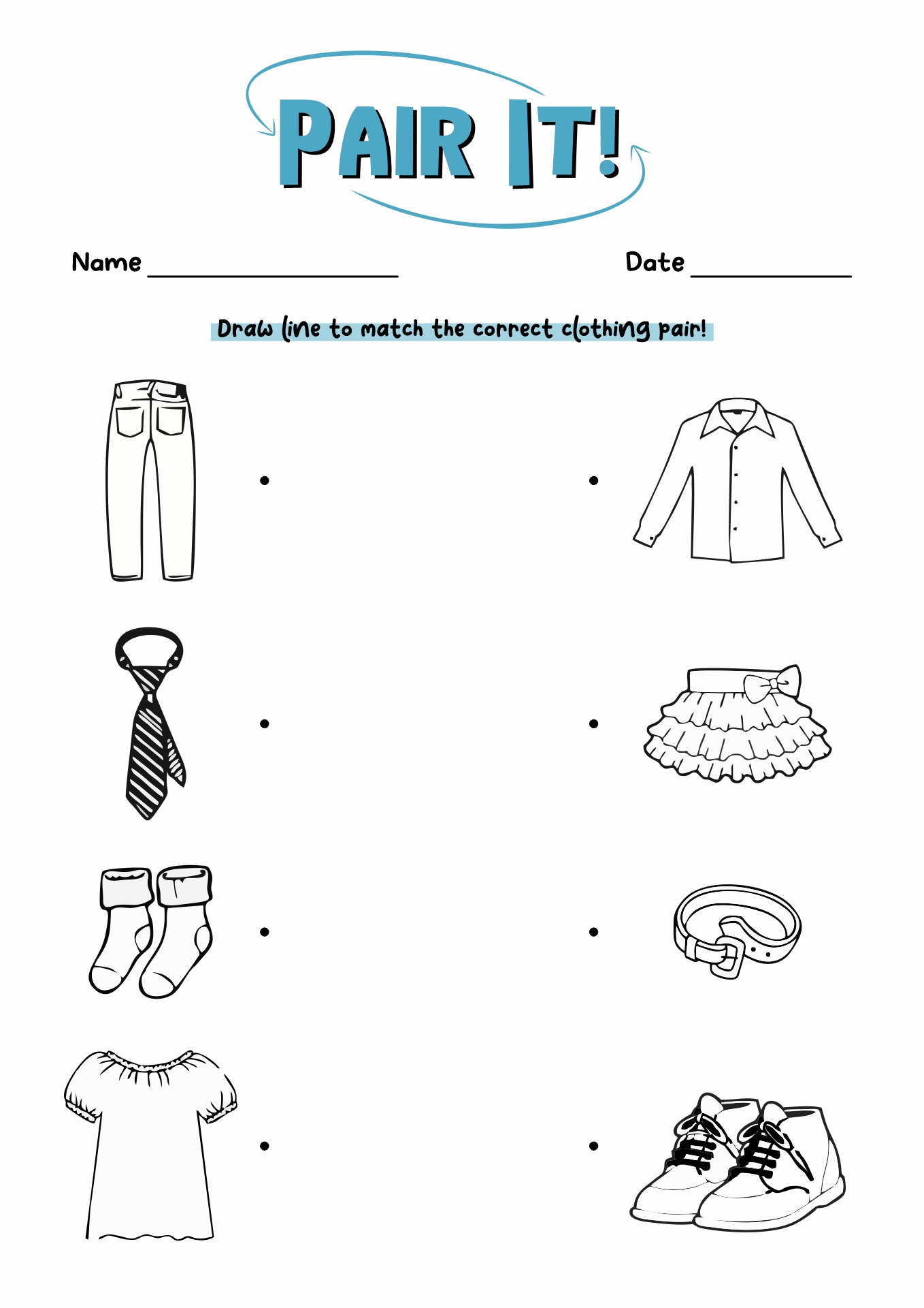 17 Clothing Printable Worksheets For Preschoolers Free PDF At 