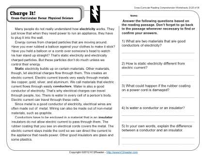 4th Grade Reading Comprehension Worksheets