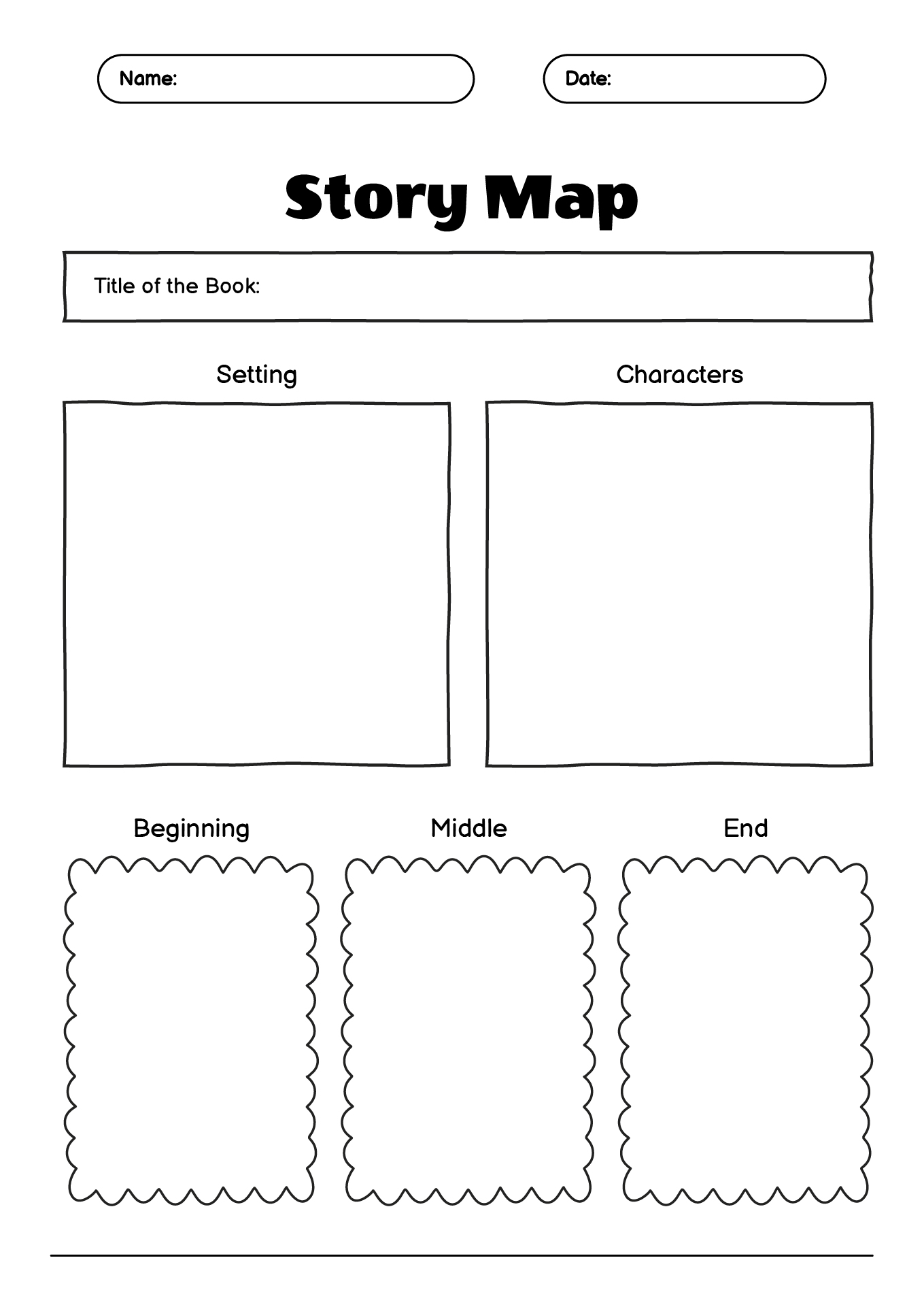 First Grade Story Map