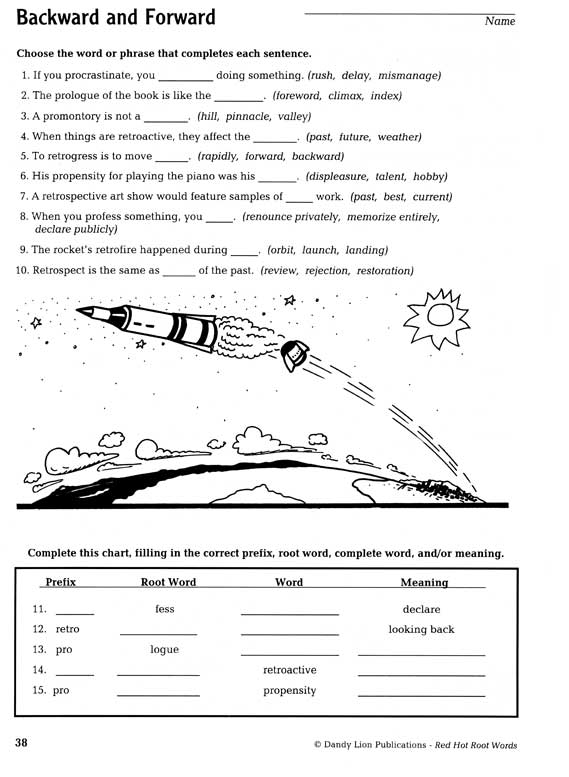 Greek Latin Root Words Worksheets