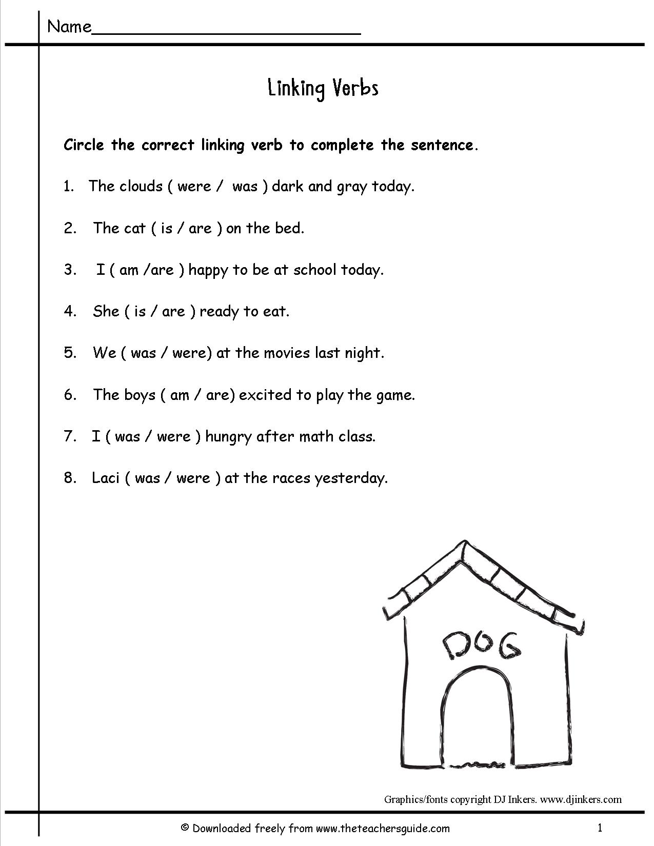 18 Verbs Worksheet For Grade 2 Worksheeto