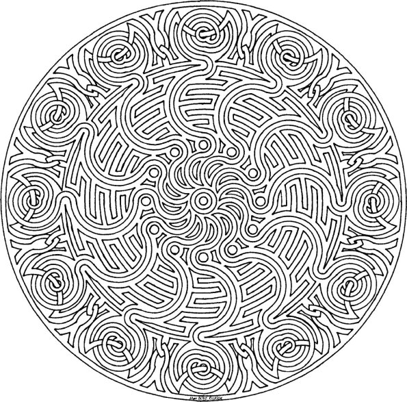 Adult Mandala Coloring Pages