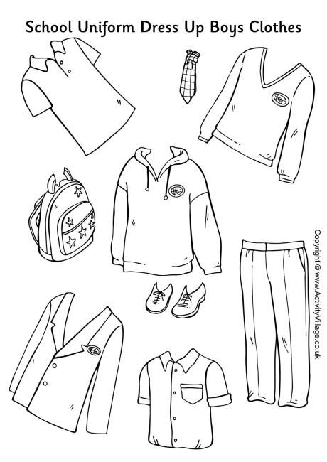 Boy Paper Doll Template Clothes