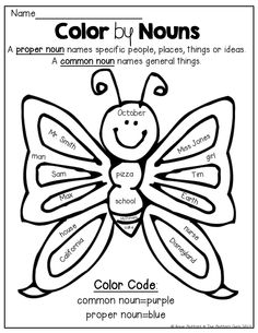 Common Proper Nouns Worksheet 1st Grade