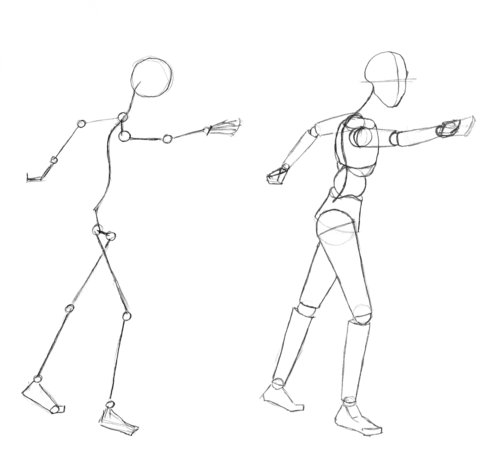 Drawing Figure Stick Human Body