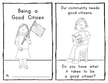 Good Citizen Worksheets Social Studies