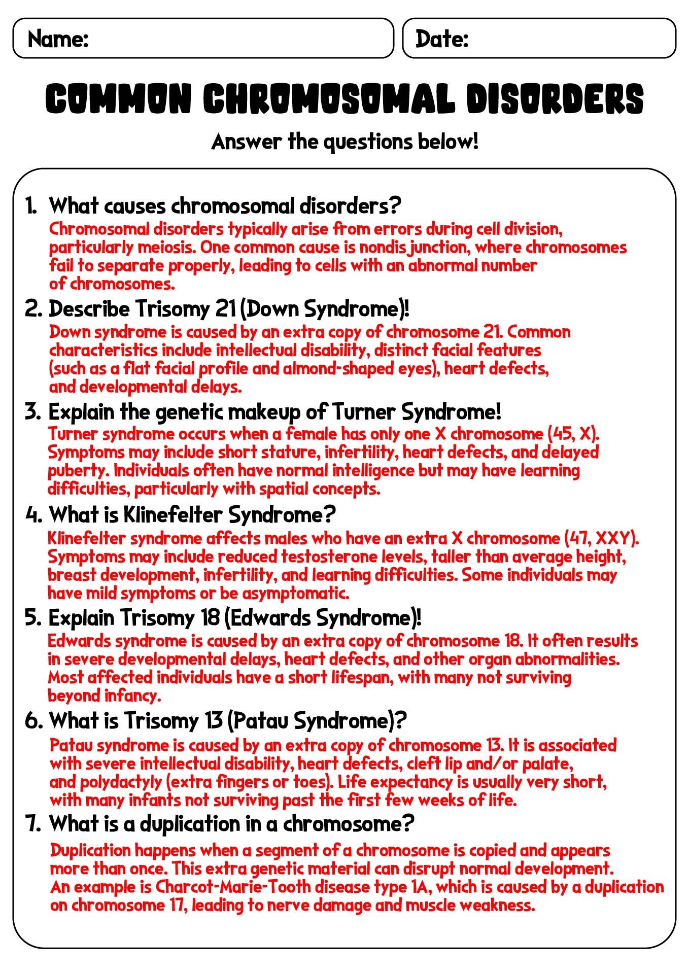 12 Karyotype Worksheet Answers Biology Worksheeto