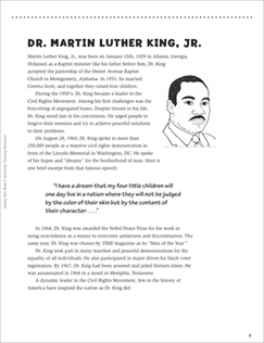 Martin Luther King Printables