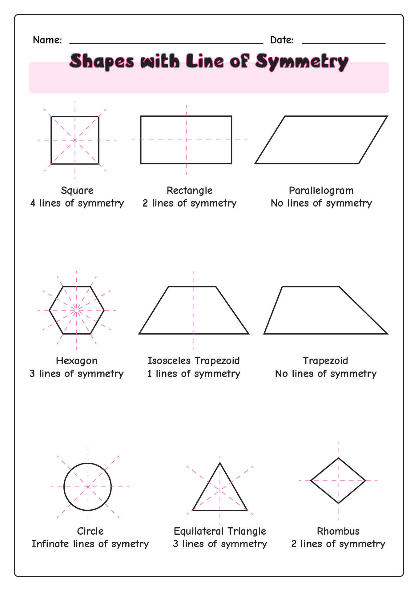 8 2 Lines Of Symmetry Worksheets Free PDF At Worksheeto