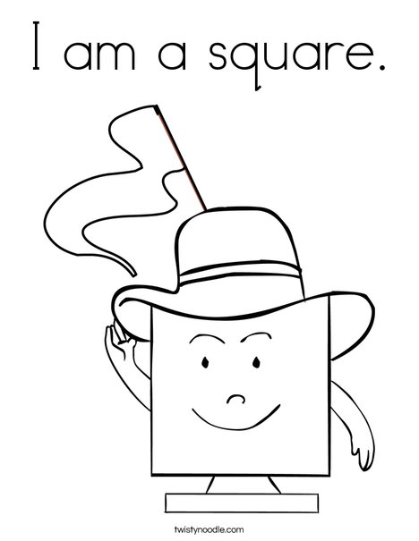 Square Shape Coloring Pages