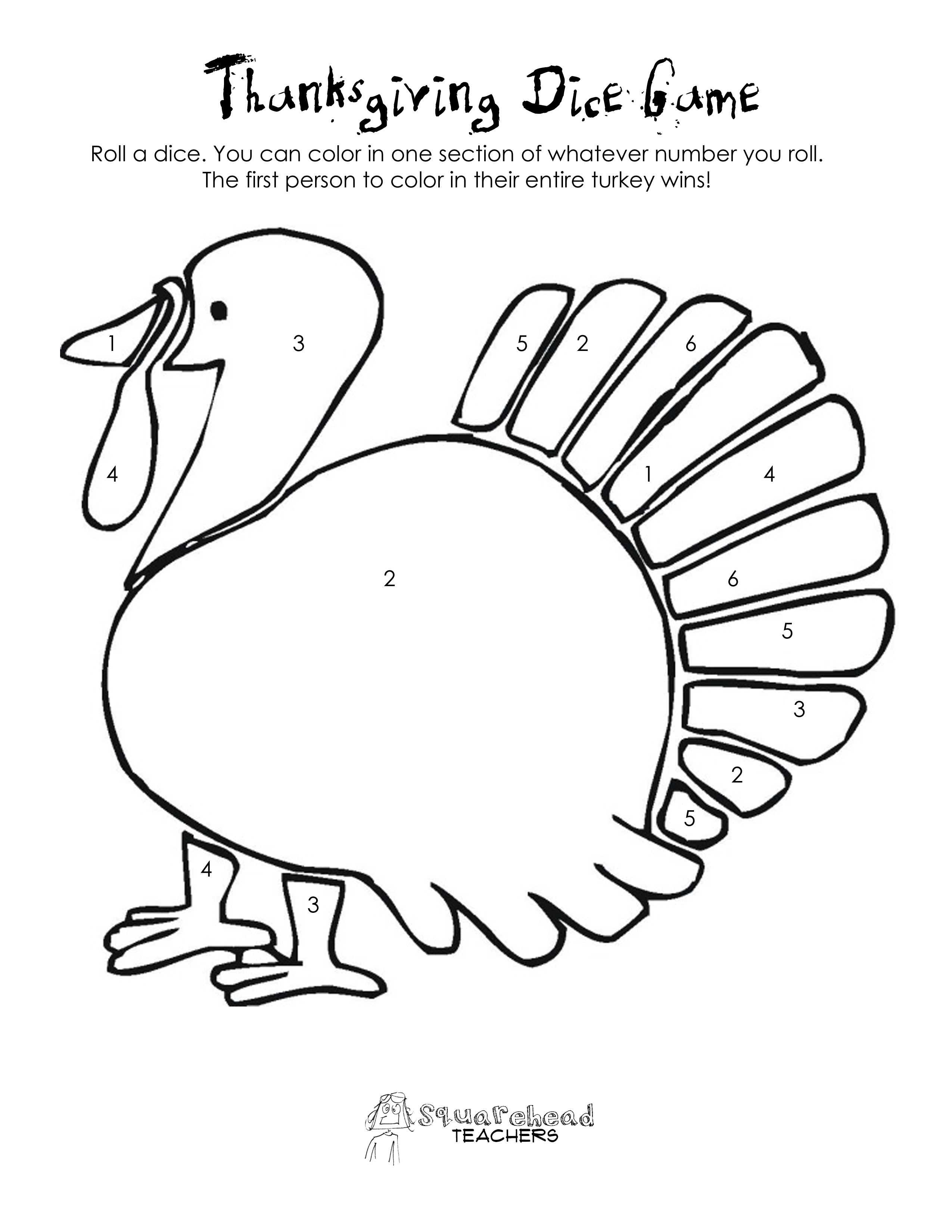 Thanksgiving Turkey Coloring Pages