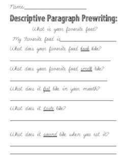 3rd Grade Paragraph Writing